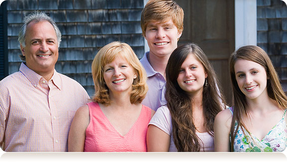 smiling family