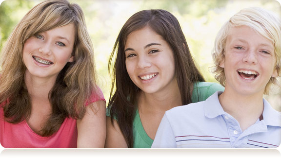 smiling group of kids